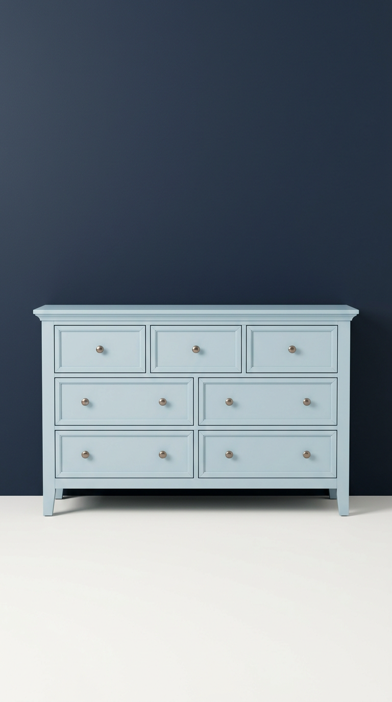 Skyline Blue bedroom dresser
