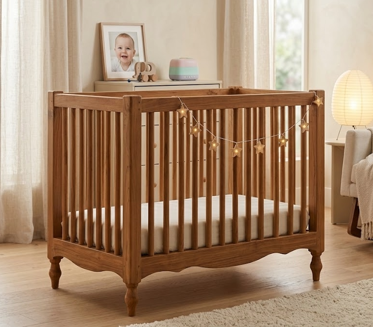 Antoinette Teak Convertible Crib