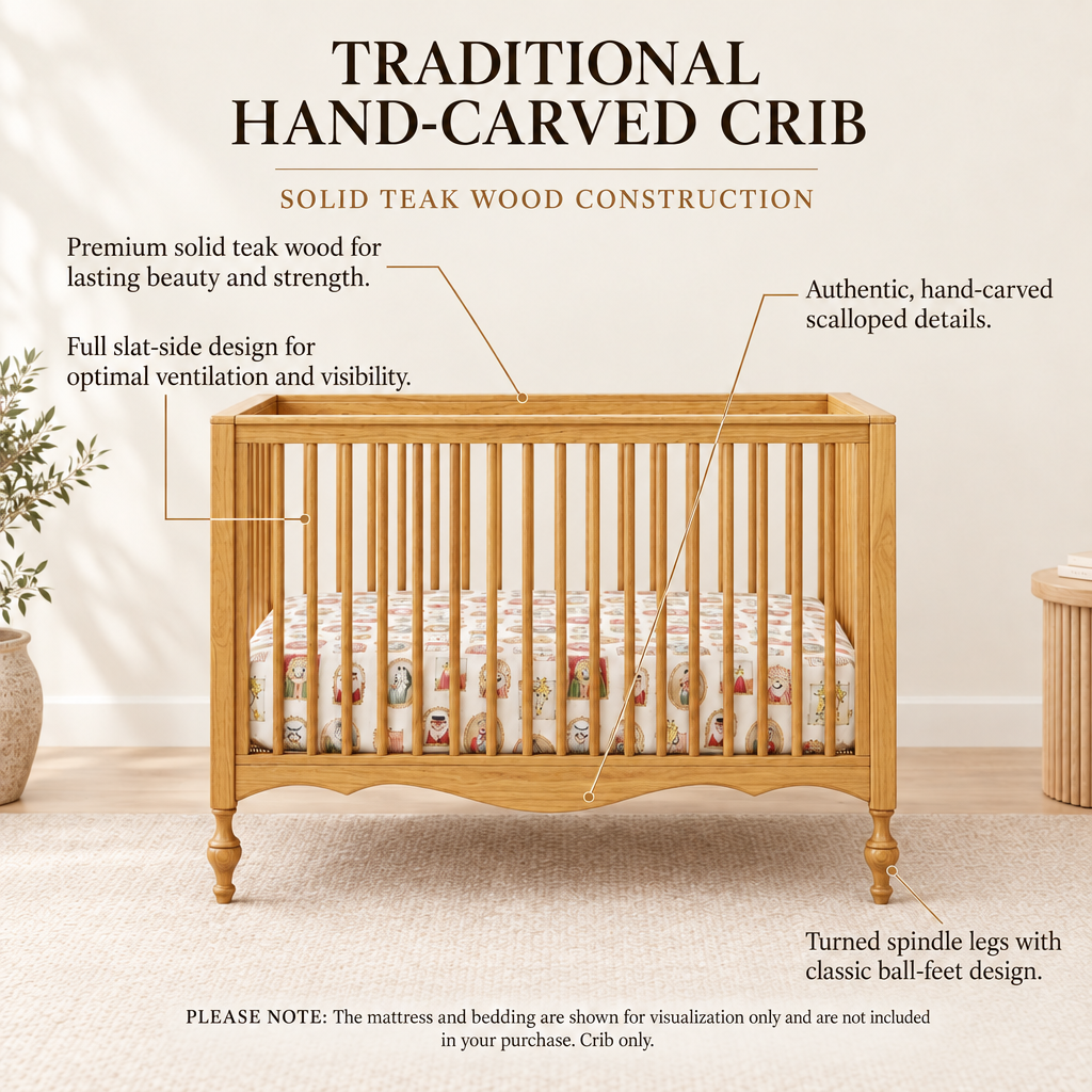 Crib description image with corrected wood color