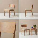 Teak dining chair four-image grid